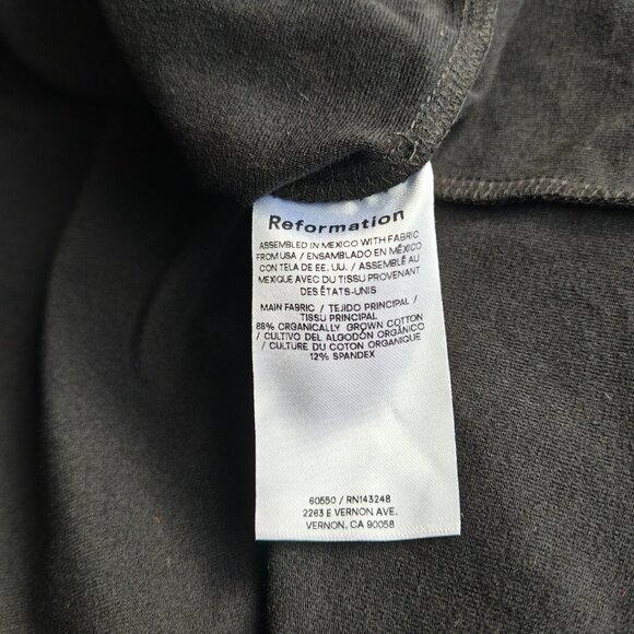 REFORMATION Nataly Knit Dress in Black, size S - Picture 6 of 8